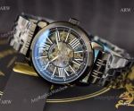 Best Replica Vacheron Constantin Skeleton Black Steel Watches